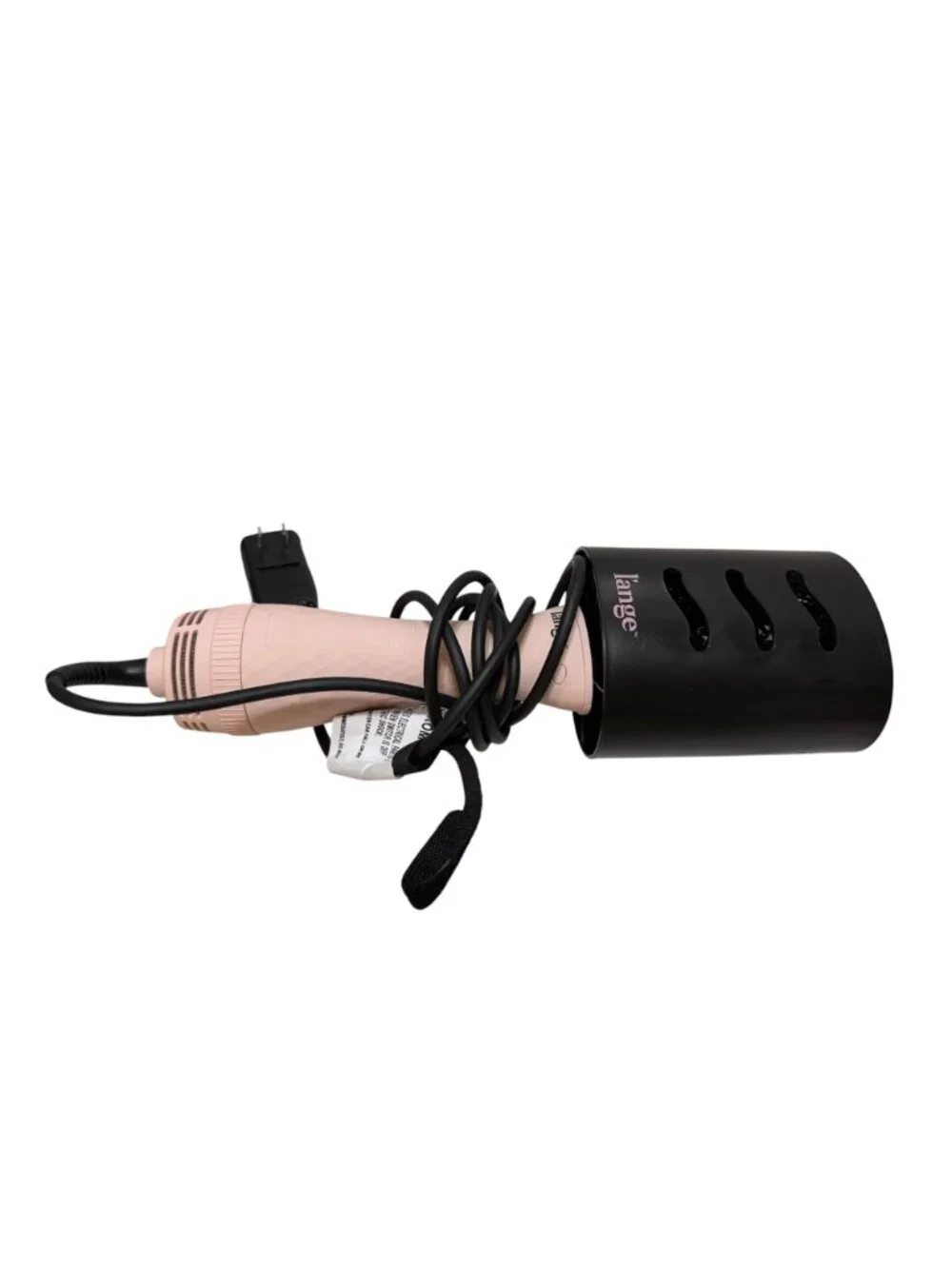 L'ANGE HAIR Le Volume 2-in-1 Titanium Blow Dryer Brush 60mm Hot Air Styler Pink